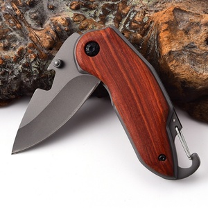 มีดพับอเนกประสงค์ X48 สแตนเลสสตีล ปรับแต่งได้ตามความต้องการ OEM สำหรับพกพา EDC กิจกรรมเอาตัวรอดกลางแจ้ง ตั้งแคมป์ DIY ด้ามไม้เกรด HK - Product Image 4