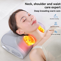 Almohada Masajeadora Eléctrica Multibotones Zhipin Relax Antiestrés para el Cuidado de la Salud Corporal, con Control de Tiempo y Batería de Litio para Masajes Profundos