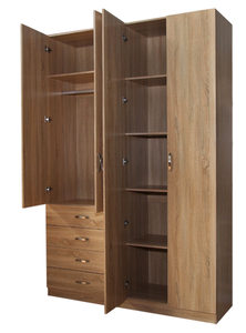 Ensemble <span class=keywords><strong>de</strong></span> chambre à coucher moderne en bois, design en stratifié bon marché, armoire <span class=keywords><strong>de</strong></span> <span class=keywords><strong>rangement</strong></span>, placard - Product Image 3