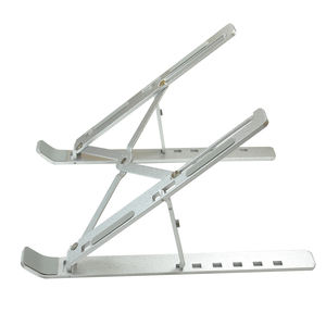 Supports pliables réglables en hauteur pour ordinateur portable et tablette en aluminium métallique personnalisés avec couleurs et logo sur mesure - Product Image 4