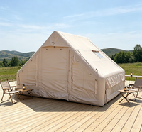 Tente de camping gonflable OEM 300D Oxford, double porte en U, légère, imperméable, portable, résistante au vent, protégée du soleil, pour l'extérieur