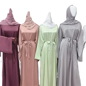 2021 мусульманские Дубаи Abayas для женщин 2019 Повседневная мусульманская одежда кафтан платье Большой размер исламский хиджаб женское платье