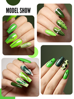 YOKEFELLOW série verte 6 couleurs ensemble de vernis à ongles en gel 10ML Soak Off vernis à ongles en gel UV Kit de vernis à ongles longue durée
