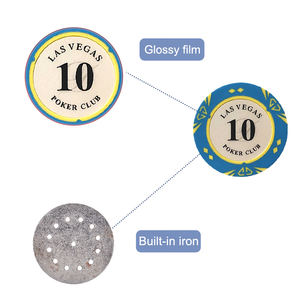 Couronne de dames 14g, accessoires de Poker, en argile, en métal, avec garniture, Design de cartes, nouvelle collection - Product Image 3