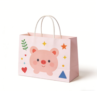 Sac en papier kraft classique, surface durable avec matériaux recyclés, pour vêtements, montres, expositions, supermarchés, utilisation promotionnelle