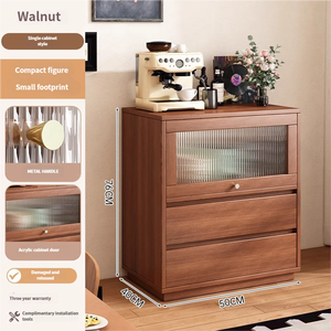 ตู้ข้างไม้สไตล์โมเดิร์นสำหรับช่องว่างในครัว ใช้ในบ้าน ตู้เก็บของแบบรวม ช่องเก็บ<span class=keywords><strong>ไมโครเวฟ</strong></span> - Product Image 5