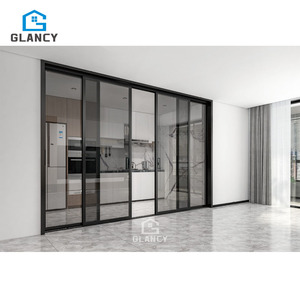 Factory Latest Aluminum Alloy Frame Double Glazing Tempered Glass Sliding <strong>Door</strong> Interior Kitchen Garden Heat-insulation - Product Image 3