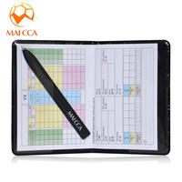 Cartera de Árbitro de Fútbol de PU Negro de Alto Rendimiento y Durabilidad con Tarjetas Rojas y Amarillas 12*9cm, Logotipo Personalizado Disponible