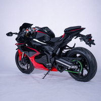 Cybern Adult E-Moto Electric Racing Motorcycle Red Black Sportbike Mid-Drive ABS Full Fairing