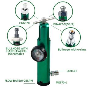 China Fabrikant Medische Klik Stijl Cga870 Zuurstofregelaar Voor Zuurstofcilinder & Tank - Product Image 2
