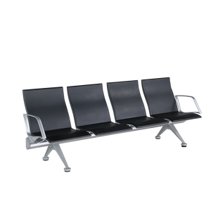 Silla de espera comercial de 3 plazas de poliuretano para aeropuerto, banco público para terminal de aeropuerto, hospital, estación de tren - Product Image 3