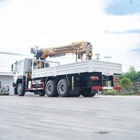 Camion-grue Howo 6x6 à transmission intégrale, 12 tonnes, avec grue télescopique, le plus vendu en Chine pour l'exportation