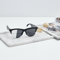 F05 OEM ODM pour lunettes intelligentes de scooter unisexes, compatibles avec Sun Android, verres polarisés UV400, lunettes carrées blanches, lunettes de mode