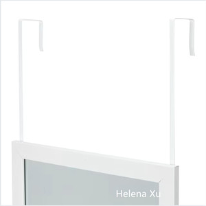 Bianco nero quercia argento Full Length <span class=keywords><strong>specchio</strong></span> della porta con staffe appese contro la parete appesa sopra lo <span class=keywords><strong>specchio</strong></span> della porta - Product Image 3