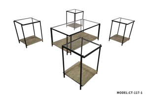 Yukai Thiết Kế Hiện Đại CT-117-S Bàn Cà Phê Đặt 1 + 4 Bình Kim Loại Bảng Phòng Khách Đồ Nội Thất Bàn Trà Nhỏ - Product Image 2