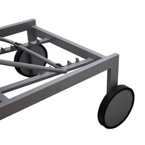 Barato negro Exterior jardín tumbona muebles al aire libre Patio piscina aluminio tumbonas - Product Image 6