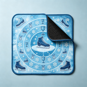 Braune Bogenschießen-Mahjong-Matte mit Zielscheiben-Print, rutschfeste amerikanische Mahjong-Tischmatte für 4 Spieler im Vintage-Stil - Product Image 5