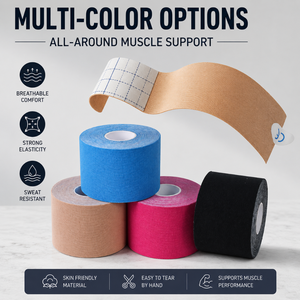 Bande de kinésiologie de qualité médicale YOUNGSON, directement de l'usine, patch adhésif acrylique hypoallergénique pour la récupération et le soulagement, idéal pour le basketball - Product Image 5