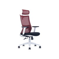 Chaise pivotante de conférence confort en maille Conception de meubles inclinables rotatifs Chaise de bureau en maille de luxe pour le personnel de direction