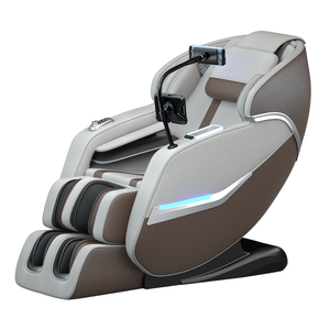 Fauteuil de massage de luxe moderne 3D à double manipulateur avec rail SL, airbags intégraux, chauffage, rouleaux de massage des pieds, zéro gravité, vente en gros OEM - Product Image 1
