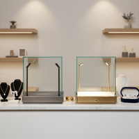 Vitrina de Exhibición de Joyería de Vidrio Templado MASTER de Alta Gama, 42*42*48cm, para Mostrador de Tienda y Exhibición de Productos