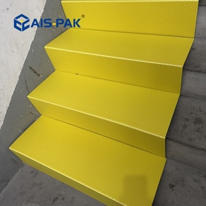 Planche de protection de <span class=keywords><strong>sol</strong></span> en plastique PP ignifuge à structure alvéolaire avec support en feutre, construction durable - Product Image 3