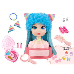 Tête de poupée princesse en gros pour filles, jeu de simulation, habillage, coiffure et tressage - Product Image 5