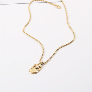 Collier personnalisé en acier inoxydable, pendentif d'émetteur de la reine ustensile brillante de 50 cm - Product Image 4