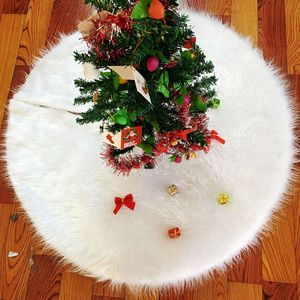 Gonna HB-4002 albero <span class=keywords><strong>di</strong></span> natale in pelliccia sintetica gonna da 48 pollici bianca come la neve per le decorazioni dell'albero <span class=keywords><strong>di</strong></span> natale - Product Image 5