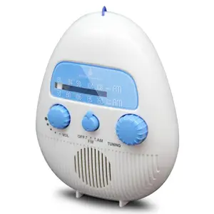 IPX4 900 portabel tahan air SY Radio AM FM kamar mandi dapur IPX4 tahan air Radio suara Bass dengan Lanyard