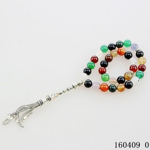 Nuevo diseño, collar de tasbih islámico de ágata 99, cuentas de oración musulmanas, estilo étnico elegante - Product Image 3
