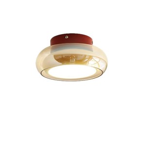 Lampe de plafond de couloir en verre vintage de style crème française, simple, pour <span class=keywords><strong>hall</strong></span> <span class=keywords><strong>d</strong></span>'<span class=keywords><strong>entrée</strong></span> et <span class=keywords><strong>d</strong></span>écoration haut de gamme - Product Image 3
