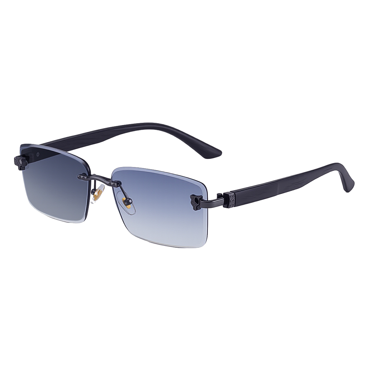 C2 Negro Veta de Madera Colores Gunmetal Gris Claro Degradado a Gris