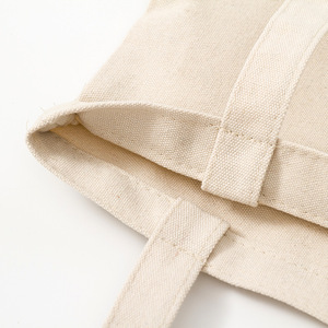 Bolsa de algodón reciclada Natural para compras, bolsa de lona de algodón personalizada con estampado de logotipo, <span class=keywords><strong>taska</strong></span>, bolso de mano, platena - Product Image 3
