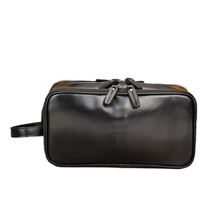 New Vintage Cowhide Genuine Leather Toiletry <strong>Bag</strong> Multi-Zipper Men's Wash <strong>Bag</strong> Waterproof Storage Beauty Travel <strong>Bag</strong> - Product Image 3