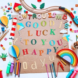 Bảng Chữ Cái Bằng Gỗ Mini Và Số Gỗ Chưa Hoàn Thành - Product Image 5