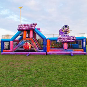 Pista de obstáculos inflable, castillo inflable, tobogán inflable comercial, casa de brinco inflable. - Product Image 2
