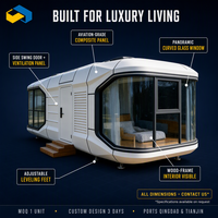 Maison conteneur moderne à faible coût, espace mobile pop-up, pod pour boutique de détail, bureau, café de rue