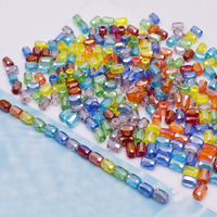 Multiples Styles Formes Octogone Disque Circulaire Baril Fraise Facettes Cristal Perles de Verre pour la Fabrication de Bijoux DIY Collier