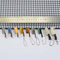 Couteau porte-clé en acier inoxydable, avec poignée G10, Super tranchant, petits couteaux, boîte utilitaire, Mini-couteau