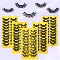 Super Offre de Septembre : 10 Paires de Faux Cils Faits Main, Réutilisables, Sans Cruauté Animale, Effet 3D pour Volume Spectaculaire et Naturel – Tendance Mode