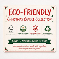 Bougie parfumée de qualité supérieure en forme de bonhomme en pain d'épices de dessin animé, ornement parfumé pour sapin de Noël avec coffret cadeau en forme de cerf