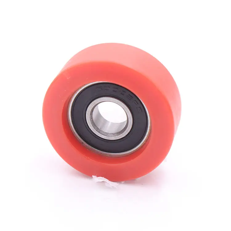 6000RS Covered sliding door Bearings Flat Shaped POM Coated Bearing rollers Plastic nylon guide rollers
