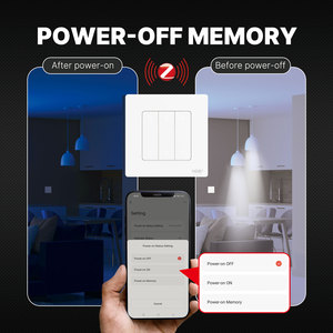 Interrupteur variateur intelligent ZigBee pour la gradation des lumières, interrupteur à bouton-poussoir 1/2/3 gang, MOES Star Ring, compatible avec Alexa et <span class=keywords><strong>Google</strong></span> Home - Product Image 4