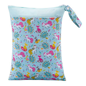 كيس مبلل كبير مقاوم للماء مطبوع خصيصًا حفاضات رطبة وجافة مقاوم للماء كيس حفاضات للأطفال متعدد الوظائف كيس مبلل للأطفال - Product Image 1