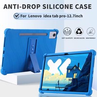 Lenovo Idea Tab Pro 12.7 Tablet darbeye kapak Xiaoxin Pad Pro 12.7 TB373FU TB375FC yumuşak silikon standı koruyucu kabuk