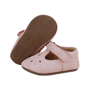 Choozii <span class=keywords><strong>Rosa</strong></span> In Pelle Scamosciata Appena Nato Del Bambino Delle Ragazze Scarpe Morbide Scarpe Sole Bambino T Bar Mary Jane Scarpe - Product Image 3