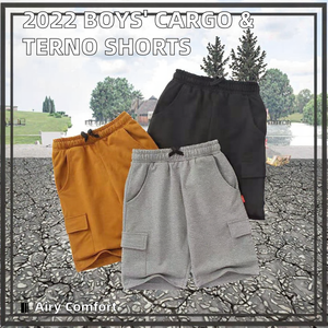 2025 pantalones cortos Cargo informales para niños, pantalones y pantalones de punto para hombres jóvenes, pantalones bóxer a granel, pantalones cortos Terno, ropa para niños de 5 a 10 años - Product Image 3