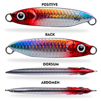 Leurre métallique jig 7-30g, jig d'eau salée, appât artificiel, jigging à descente rapide, appât de pêche, leurres métalliques