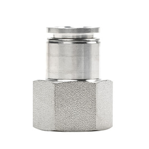 Stainless Steel <b>Quick</b> Coupler PCF8 01 Male Threaded Straight Pneumatic <b>Connector</b> High Pressure Heat Resistant - Product Image 1
